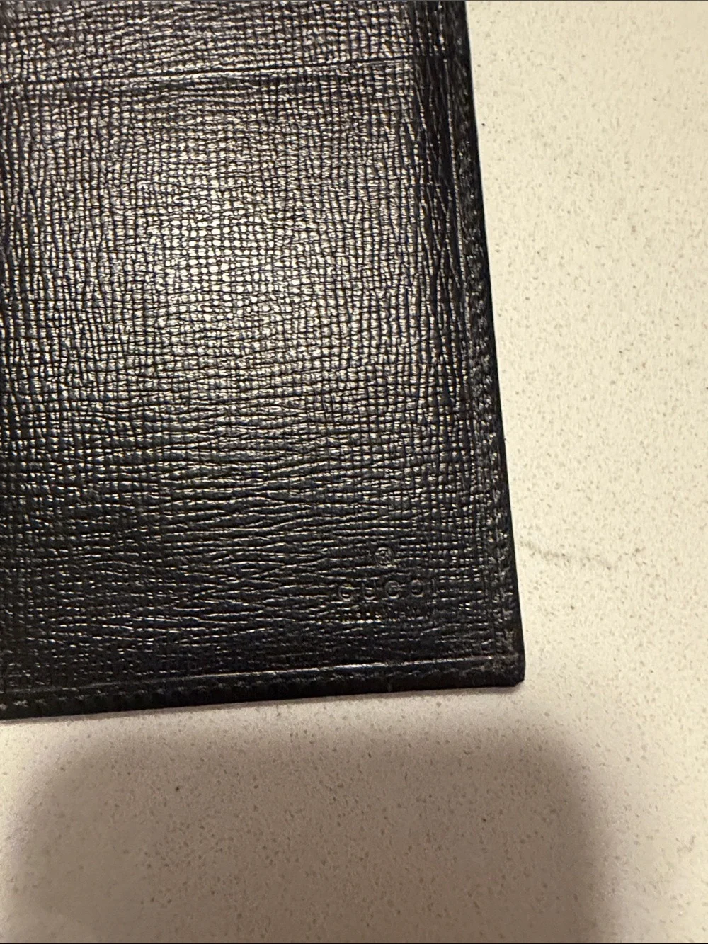 Gucci black leather long/continental wallet